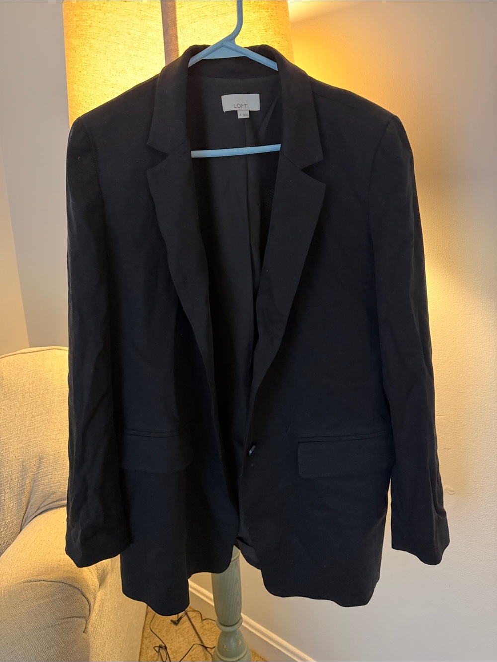 LOFT Black Women's Single-Button Blazer